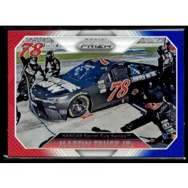   2016 Panini Prizm Red  White & Blue #62 Martin Truex Jr.'s Car
