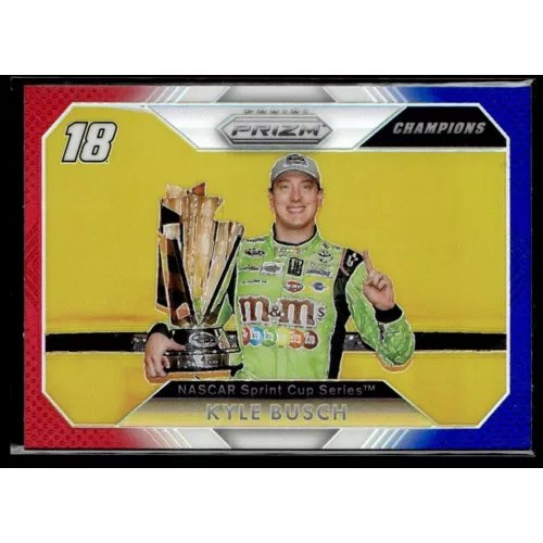 2016 Panini Prizm Red  White & Blue #66 Kyle Busch