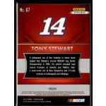 2016 Panini Prizm Red  White & Blue #67 Tony Stewart