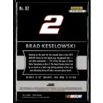 2016 Panini Prizm Red  White & Blue #82 Brad Keselowski