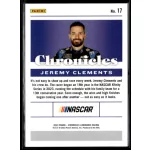 2023 Panini Chronicles Blue  #17 Jeremy Clements 