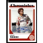 2023 Panini Chronicles Autographs  #15 Cole Moore 