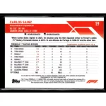 2023 Topps Chrome Formula 1 F1 Drivers #19 Carlos Sainz 