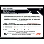 2023 Topps Chrome Formula 1 F1 Drivers #57 Yuki Tsunoda 