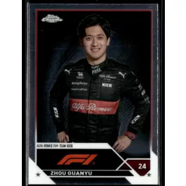 2023 Topps Chrome Formula 1 F1 Drivers #58 Zhou Guanyu 