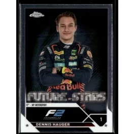 2023 Topps Chrome Formula 1 F2 Drivers #80 Dennis Hauger 