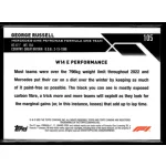 2023 Topps Chrome Formula 1 F1 Cars #105 George Russell 
