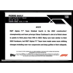 2023 Topps Chrome Formula 1 F1 Cars #108 Pierre Gasly 