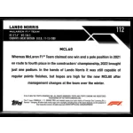 2023 Topps Chrome Formula 1 F1 Cars #112 Lando Norris 