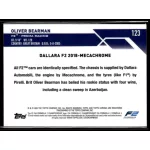 2023 Topps Chrome Formula 1 F2 Cars #123 Oliver Bearman 