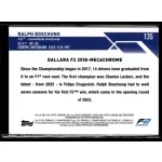 2023 Topps Chrome Formula 1 F2 Cars #135 Ralph Boschung 