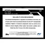 2023 Topps Chrome Formula 1 F2 Cars #137 Arthur Leclerc 