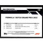 2023 Topps Chrome Formula 1 Grand Prix Winners #158 Max Verstappen 