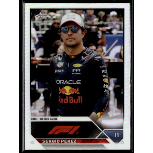 2023 Topps Chrome Formula 1 Refractor F1 Drivers #11 Sergio Perez 