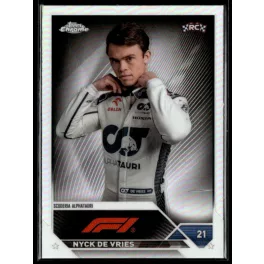   2023 Topps Chrome Formula 1 Refractor F1 Drivers #67 Nyck De Vries 