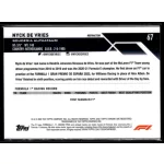 2023 Topps Chrome Formula 1 Refractor F1 Drivers #67 Nyck De Vries 