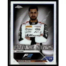   2023 Topps Chrome Formula 1 Refractor F2 Drivers - Future Stars #82 Kush Maini 