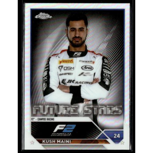 2023 Topps Chrome Formula 1 Refractor F2 Drivers - Future Stars #82 Kush Maini 
