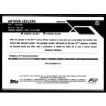 2023 Topps Chrome Formula 1 Refractor F2 Drivers - Future Stars #85 Arthur Leclerc 