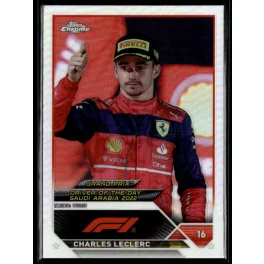   2023 Topps Chrome Formula 1 Refractor Grand Prix Driver of the Day #167 Charles Leclerc 