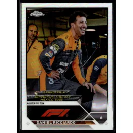   2023 Topps Chrome Formula 1 Refractor Grand Prix Driver of the Day #185 Daniel Ricciardo 