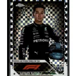 2023 Topps Chrome Formula 1 Checker Flag X-Fractors F1 Drivers #13 George Russell 