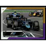 2023 Topps Chrome Formula 1 Gold Purple Refractor F2 Cars #137 Arthur Leclerc 