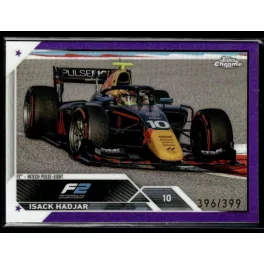   2023 Topps Chrome Formula 1 Purple Refractor F2 Drivers #129 Isack Hadjar 