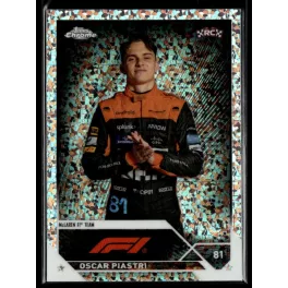   2023 Topps Chrome Formula 1 Mini Diamond Refractor F1 Drivers #40 Oscar Piastri 