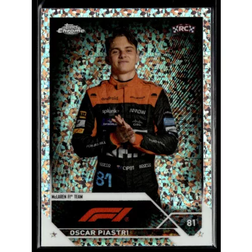 2023 Topps Chrome Formula 1 Mini Diamond Refractor F1 Drivers #40 Oscar Piastri 