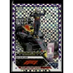 2023 Topps Chrome Formula 1 Purple Checker Flag X-Fractors Grand Prix Winners #161 Max Verstappen 