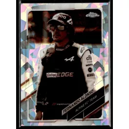   2021 Topps Chrome Sapphire Formula 1 Negative Refractors #38 Fernando Alonso 