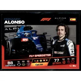 2021 Topps Formula 1 Turbo Attax  #50 Fernando Alonso 