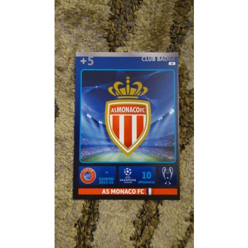 2014-15 Panini Adrenalyn XL UEFA Champions League Club Badge #20 As Monaco FC
