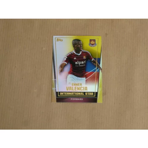 2015 Topps Premier Club Soccer International Superstar Rainbow Foil #180 Enner Valencia