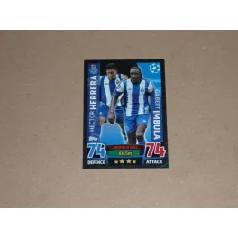   2015-16 Topps UEFA Champions League Match Attax Midfield Duo #36 Héctor Herrera - Gilbert Imbula