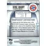 2020-21 Topps Stadium Club Chrome UEFA Champions League Championship Contributions #CC-SG Serge Gnabry
