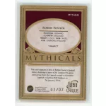 2020 Futera Unique World Football MYTHICALS 24KT Plated #MYTH045 Robbie Fowler 07/07