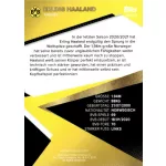 2021 Topps Borussia Dortmund Trading Cards Set Team Squad #BVB-EH Erling Haaland