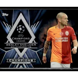   2015 Topps UEFA Champions League Showcase Championship Pedigree #CP-WS Wesley Sneijder