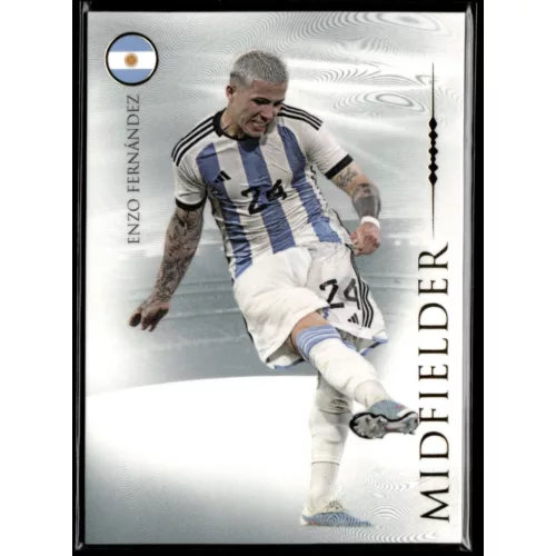2024 Futera Unique NOSTALGIA World Football Midfielder #38 Enzo Fernández 