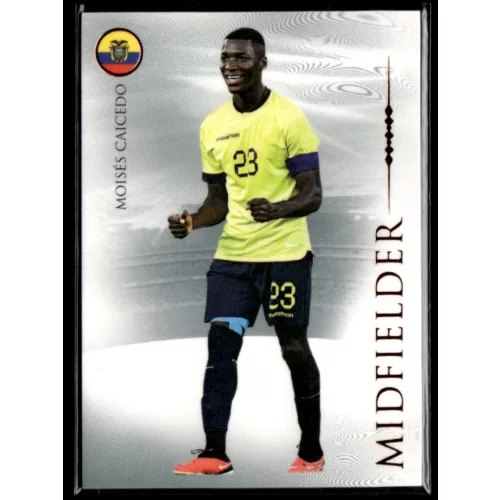 2024 Futera Unique NOSTALGIA World Football Midfielder - ORANGE #33 Moisés Caicedo 