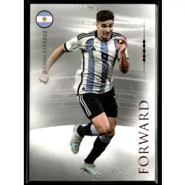   2024 Futera Unique NOSTALGIA World Football Forward - ORANGE #61 Julián Álvarez 