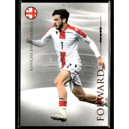   2024 Futera Unique NOSTALGIA World Football Forward - ORANGE #74 Khvicha Kvaratskhelia 