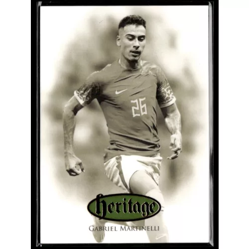 2024 Futera Unique NOSTALGIA World Football Heritage - Gold #HG078 Gabriel Martinelli 