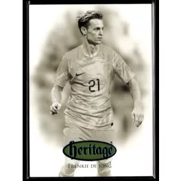   2024 Futera Unique NOSTALGIA World Football Heritage - Sapphire #HB037 Frenkie de Jong 