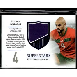   2024 Futera Unique NOSTALGIA World Football SUPERSTARS #SS01 Sofyan Amrabat 