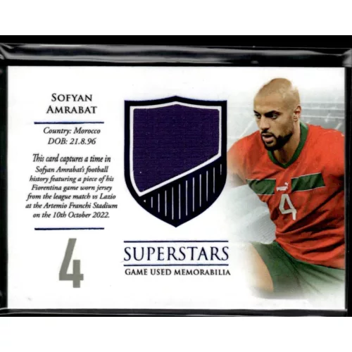 2024 Futera Unique NOSTALGIA World Football SUPERSTARS #SS01 Sofyan Amrabat 