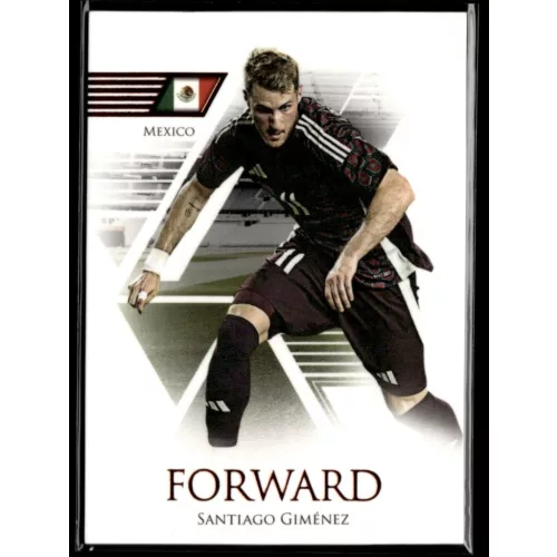2024 Futera Unique WORLD FOOTBALL Forward - TOPAZ #65 Santiago Giménez 