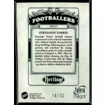 2024 Futera Unique WORLD FOOTBALL HERITAGE -TURQUOISE #HG117 Fernando Torres 